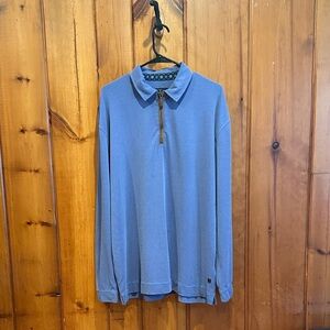 Nat Nast Men’s Blue 1/4 Zip Size XXL